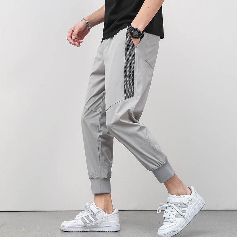 Cropped Thin Casual Drawstring Tappered Pants - terrifictrend