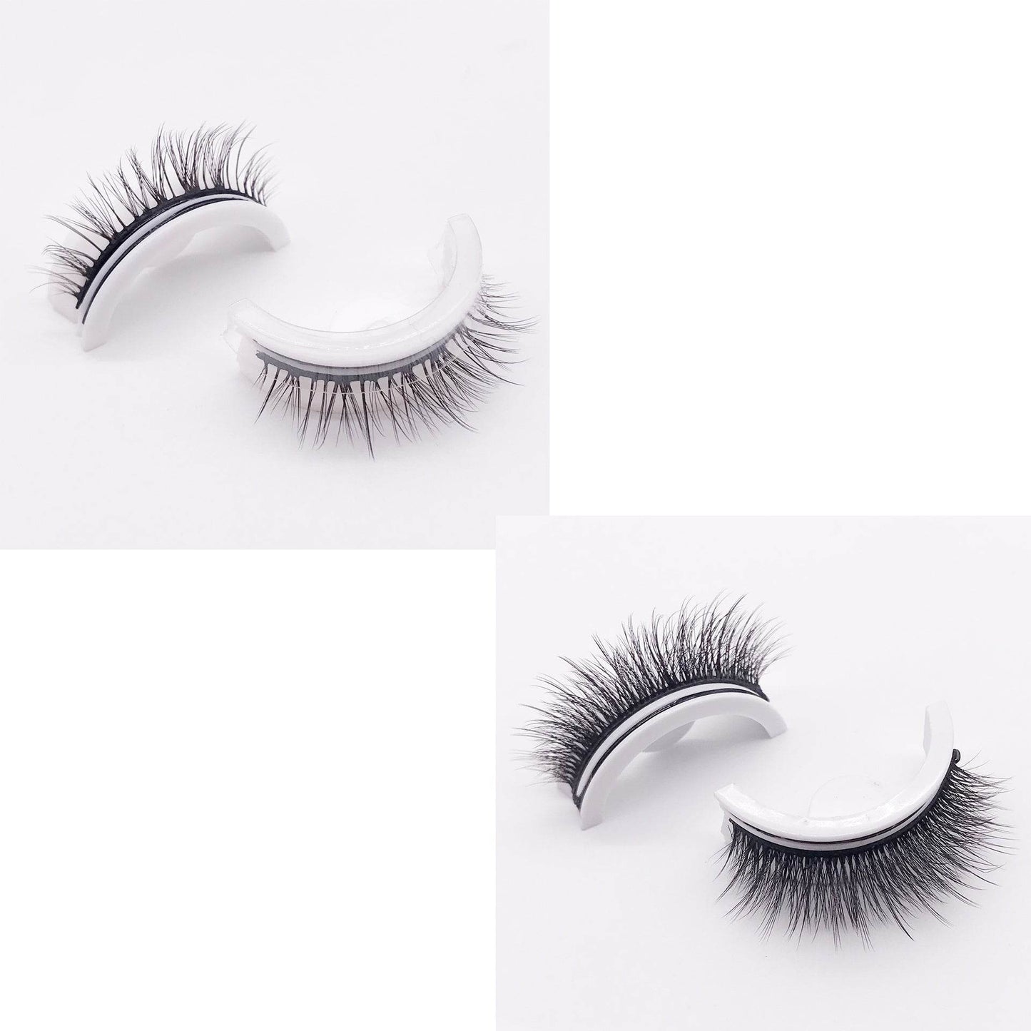 Reusable 3D Mink Lashes Natural False Eyelashes Self Adhesive Fake Glue Free Makeup Eyelash Extension Silk - terrifictrend
