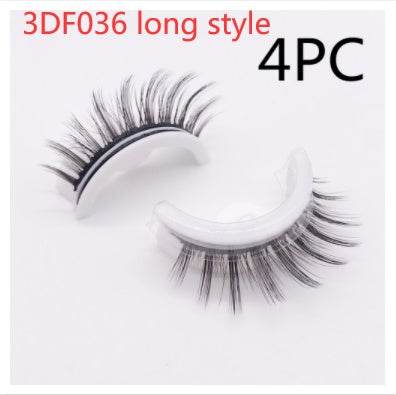 Reusable 3D Mink Lashes Natural False Eyelashes Self Adhesive Fake Glue Free Makeup Eyelash Extension Silk - terrifictrend