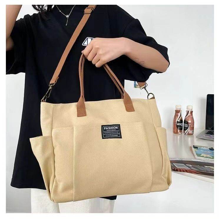Large Capacity Shoulder Canvas Bag, Commuting Hand Bag - terrifictrend