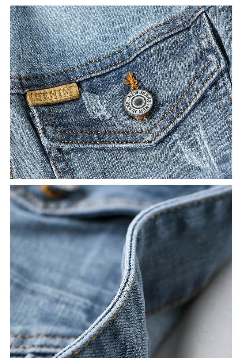 Fashion Men's Simple Lapel Denim Jacket - terrifictrend