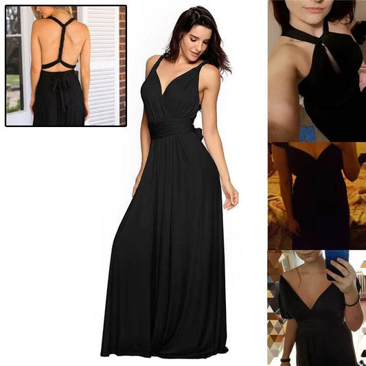 Women's Sexy Long Party Dress Club Floor-Length Summer Backless Bandage Maxi Dress Multiway Bridesmaids Boho Women Dress Vestidos - terrifictrend