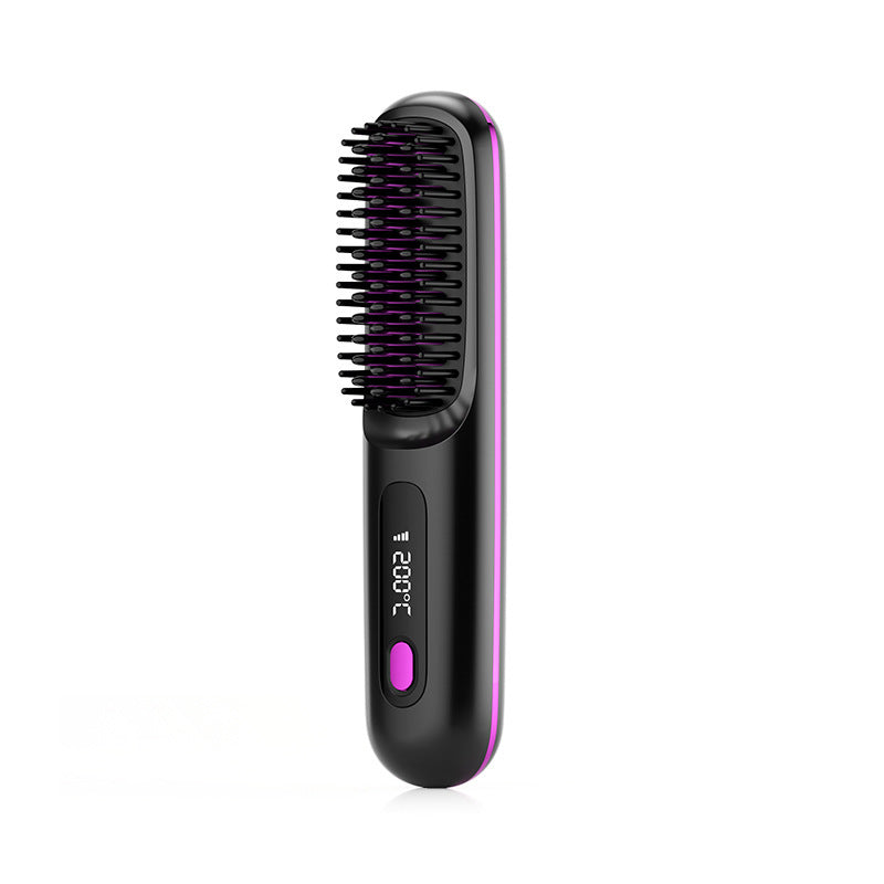"2-in-1 Wireless Hair Straightener Comb"