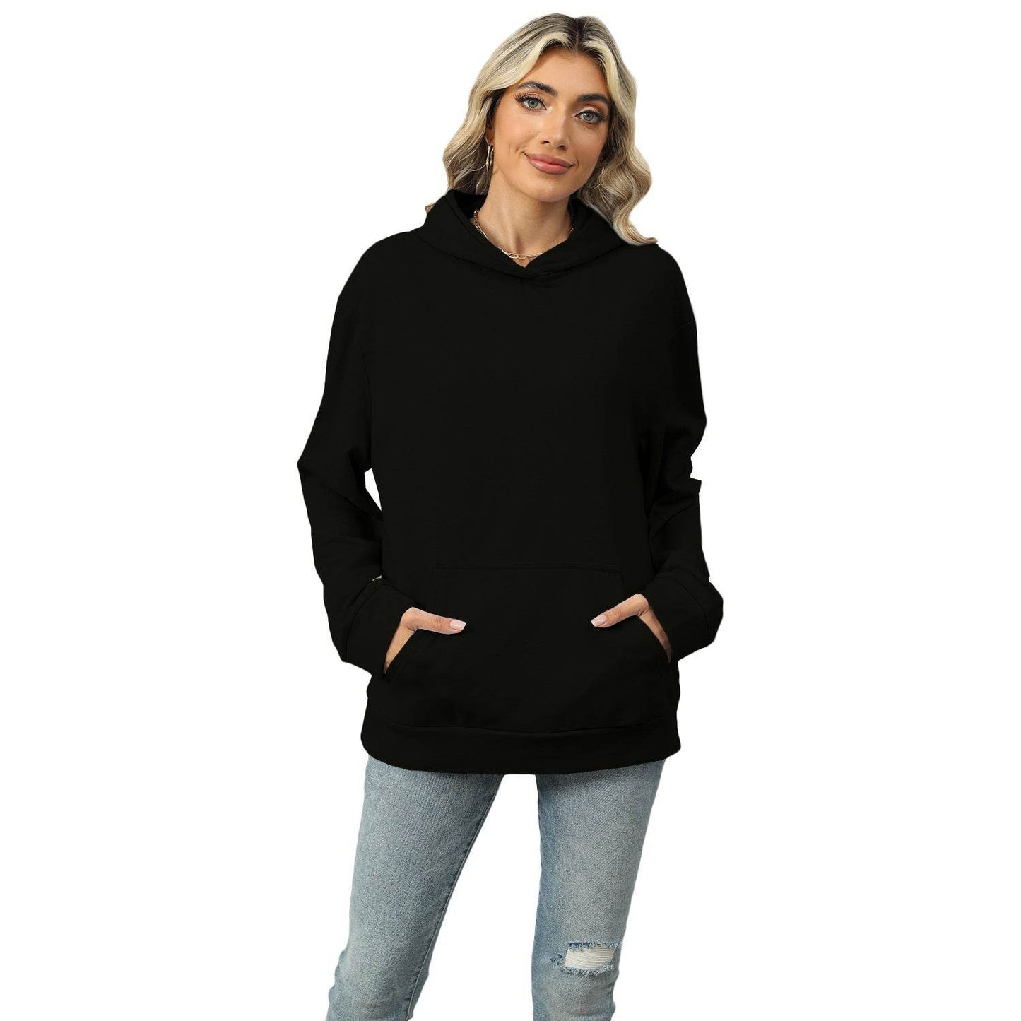 Casual Hooded Pocket Sweatshirt Women - terrifictrend