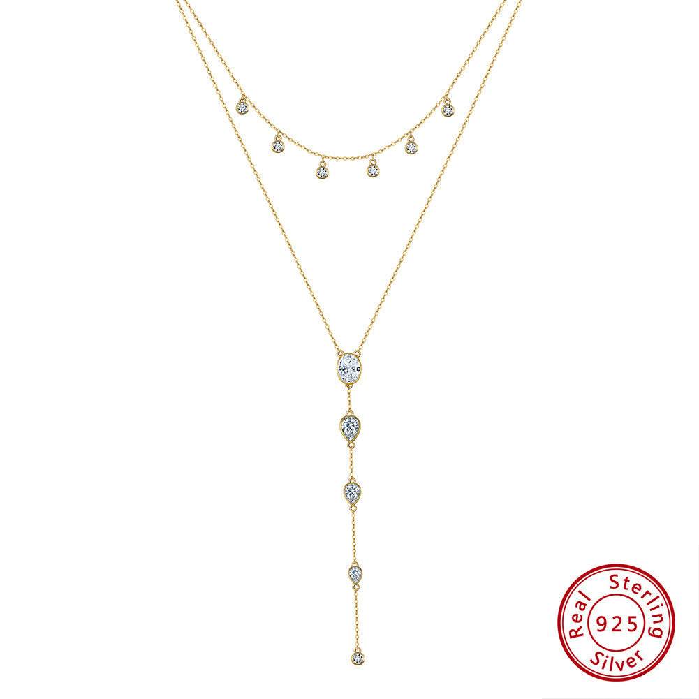 Women's Sterling Silver Twin Lasso Necklace Accessories - terrifictrend