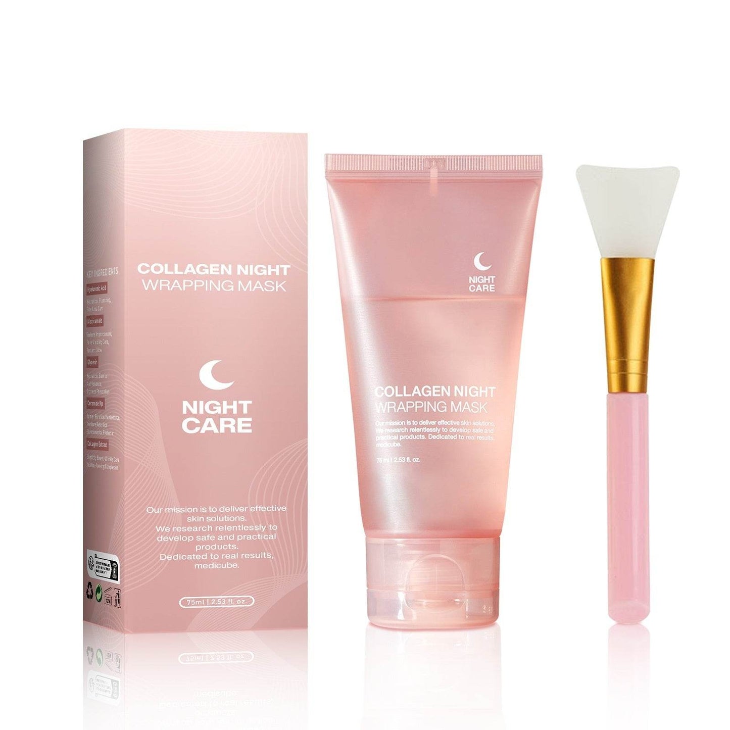 Face Night Mask Collagen Wrapping Mask Natural Ingredients Firming Elasticity & Hydration Anti-wrinkle For Skin Care - terrifictrend