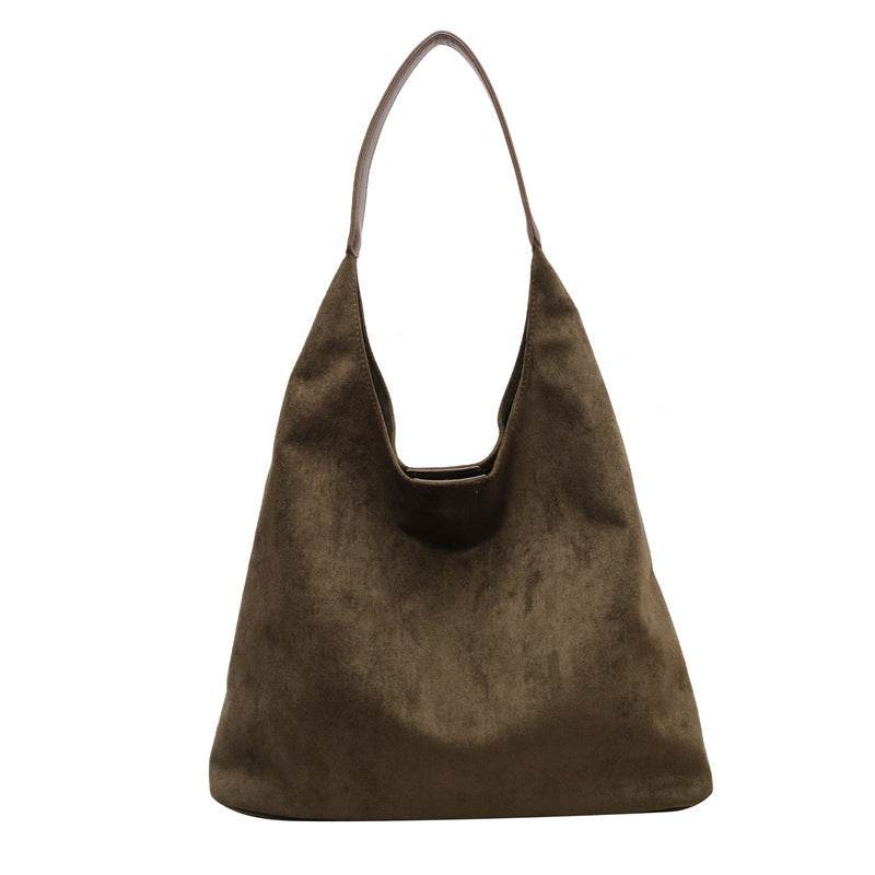 One-shoulder Underarm Bag Women's Large Capacity Shoulder Bag Solid Color Simple Casual Commuter Bag - terrifictrend
