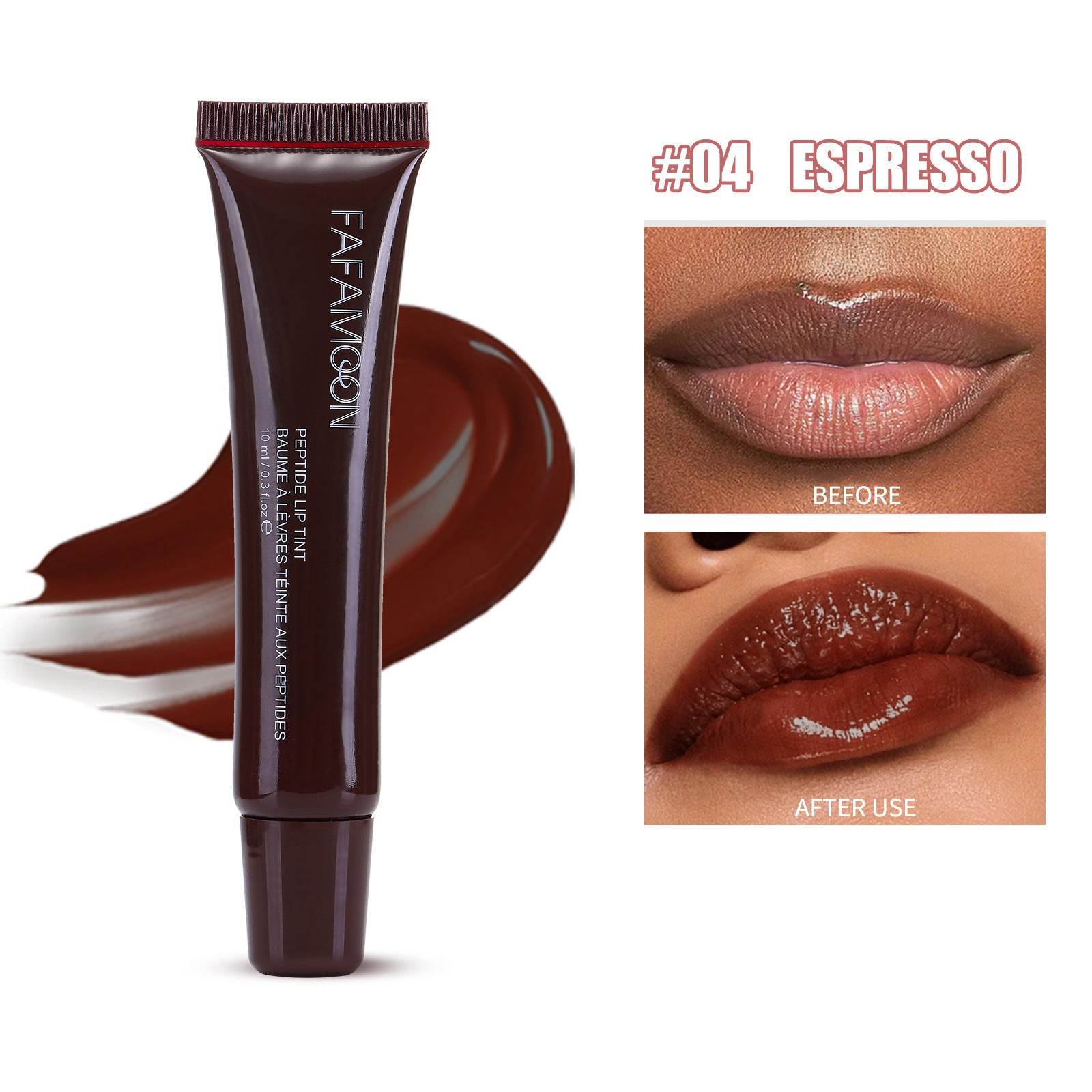 Glossy Lip Glaze Waterproof Long Lasting Lip Gloss Glossy Mirror Tea Red Liquid Lipstick Doodle Lip Korean Makeup - terrifictrend