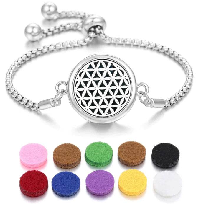 2024 New Kaleidoscope Aromatherapy Bracelet Perfume Essential Oil Diffuser Locket Bracelet Charms Women Aroma Diffuser Jewelry - terrifictrend