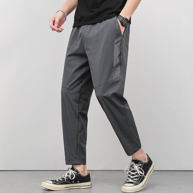 Cropped Thin Casual Drawstring Tappered Pants - terrifictrend