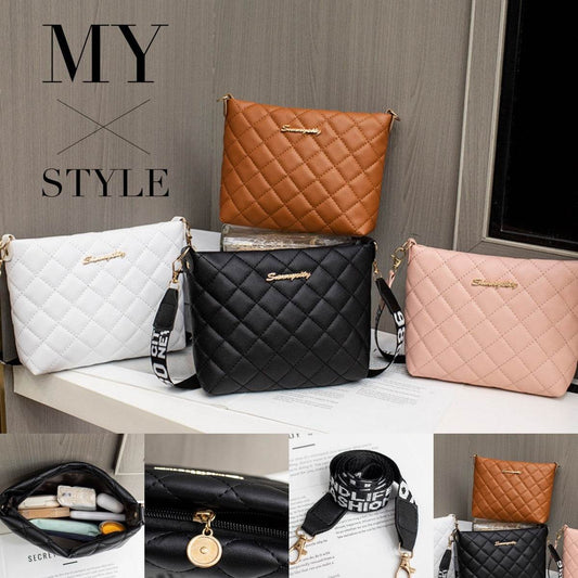 Small Messenger Bag For Women Trend Lingge Embroidery Female Shoulder Bags Fashion Chain Ladies Crossbody Purse - terrifictrend