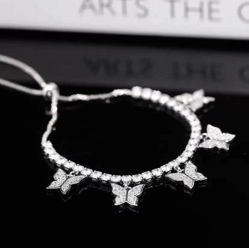 Multi Butterfly Bracelet Light Luxury Niche Micro-set Zircon - terrifictrend