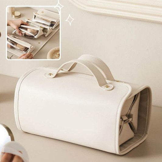 New Folding Cosmetic Bag Large Capacity Portable Handbag Waterproof Travel Storage Washing Bag For Women - terrifictrend