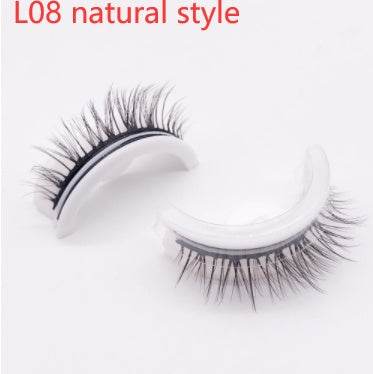 Reusable 3D Mink Lashes Natural False Eyelashes Self Adhesive Fake Glue Free Makeup Eyelash Extension Silk - terrifictrend