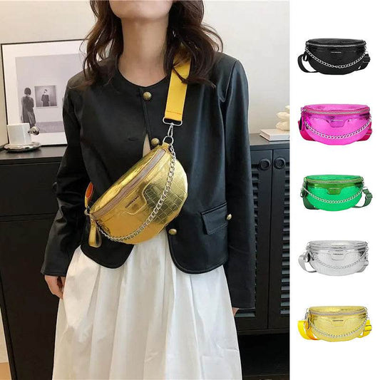 PU Fashion Crossbody Women Chest Bag Stone Pattern One-shoulder Crossbody Bag All-match Messenger Belt Bags - terrifictrend