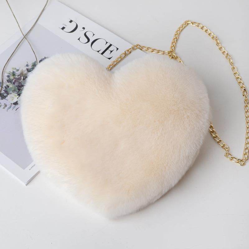 Love Bags For Women Plush Chain Shoulder Bags Valentine's Day Party Bag - terrifictrend