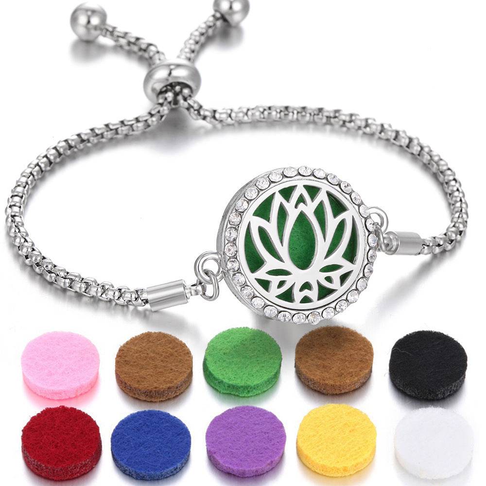 2024 New Kaleidoscope Aromatherapy Bracelet Perfume Essential Oil Diffuser Locket Bracelet Charms Women Aroma Diffuser Jewelry - terrifictrend