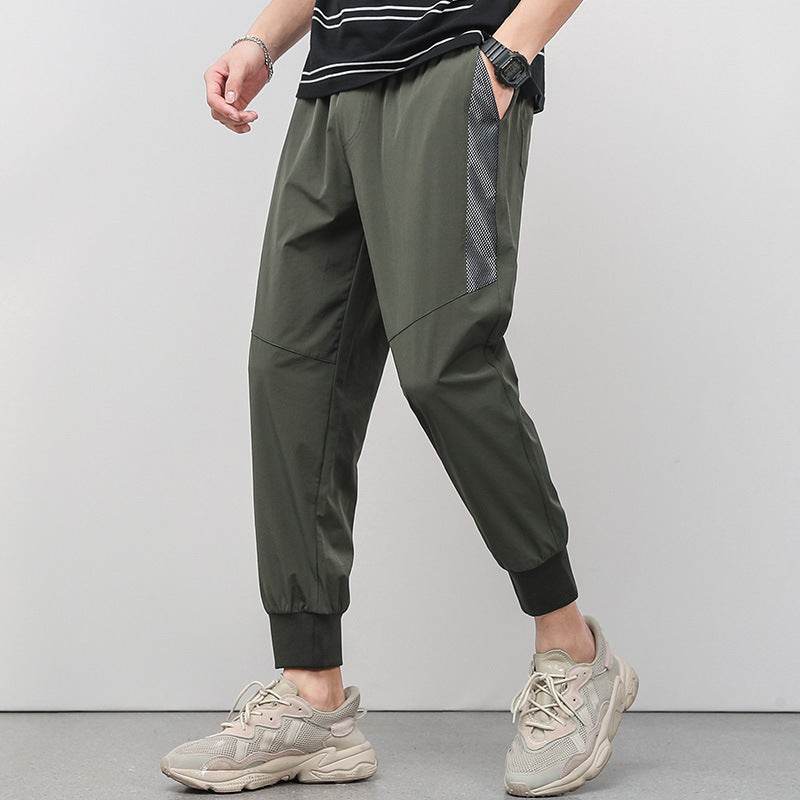 Cropped Thin Casual Drawstring Tappered Pants - terrifictrend