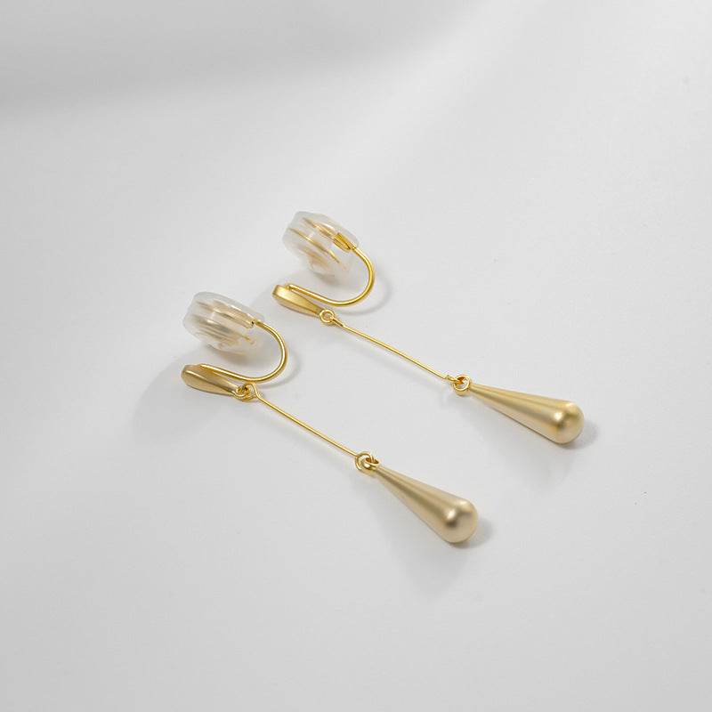 Long Slimming Water Drop Earrings Female Temperament - terrifictrend