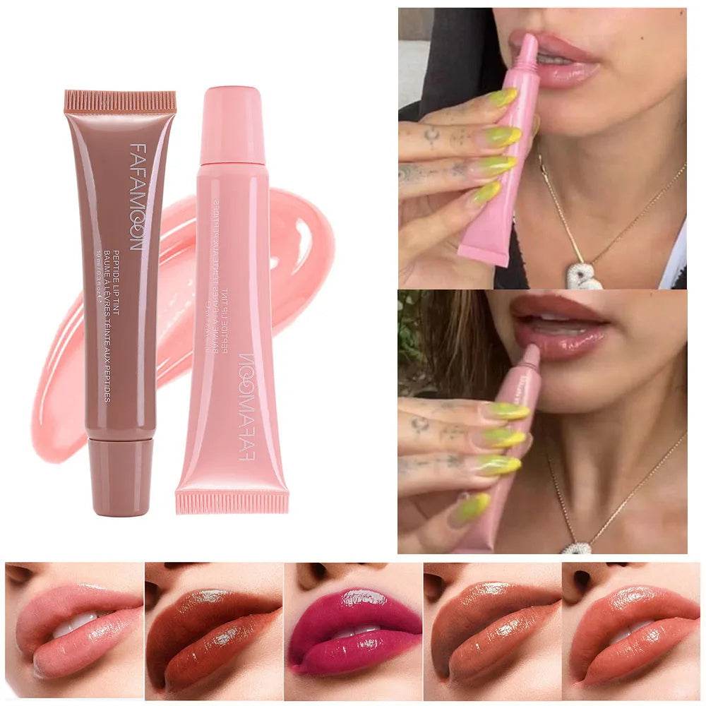 Glossy Lip Glaze Waterproof Long Lasting Lip Gloss Glossy Mirror Tea Red Liquid Lipstick Doodle Lip Korean Makeup - terrifictrend
