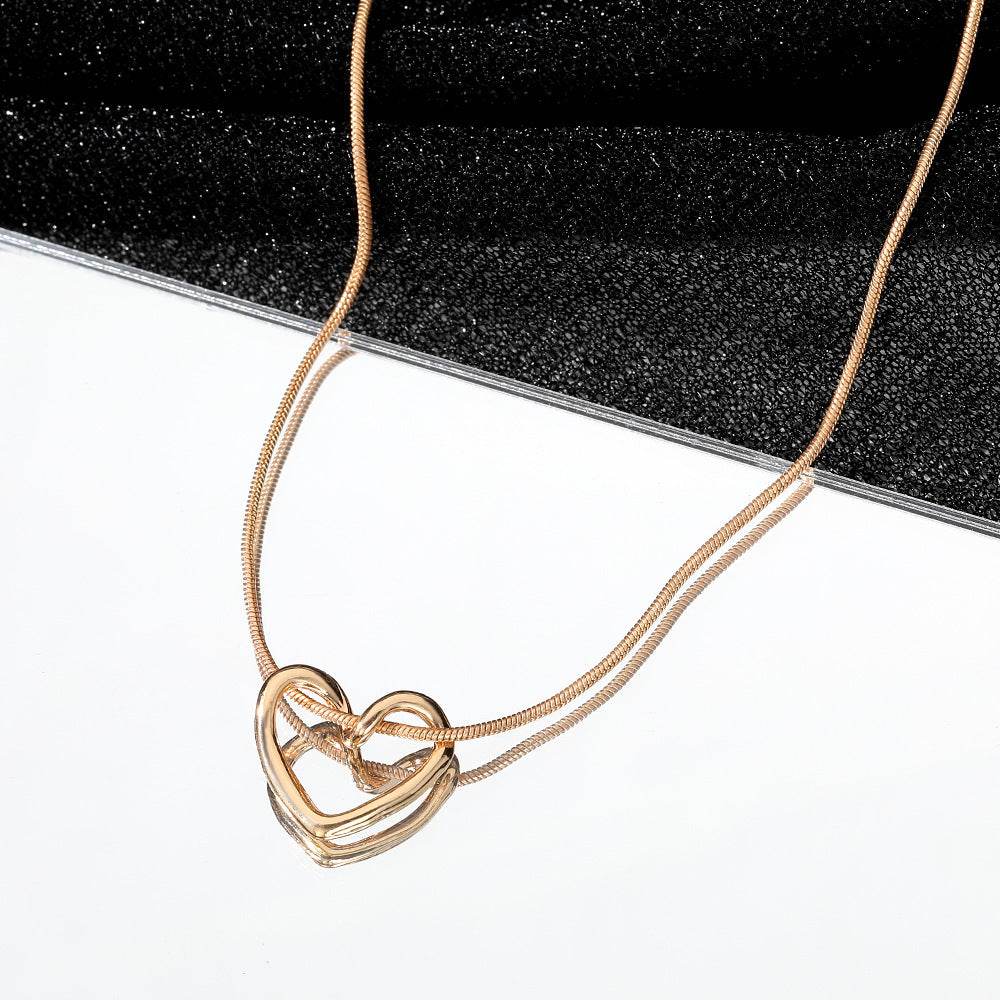 Niche Hollow Heart Necklace For Women - terrifictrend