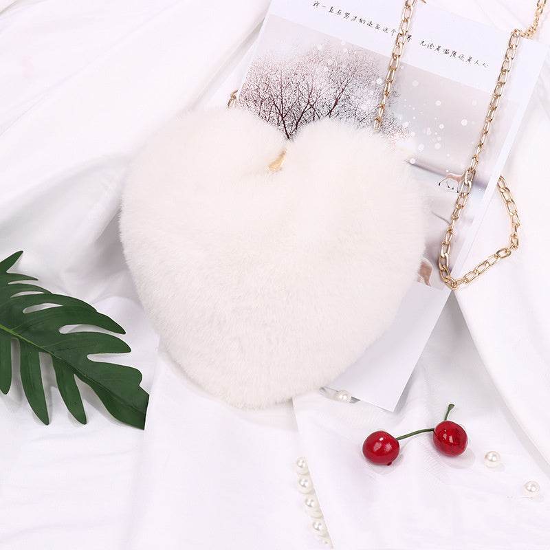 Love Bags For Women Plush Chain Shoulder Bags Valentine's Day Party Bag - terrifictrend