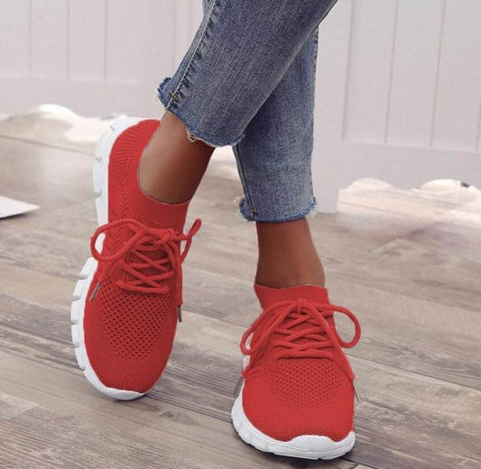 Flying Woven Mesh Women's Shoes Breathable Sneakers - terrifictrend
