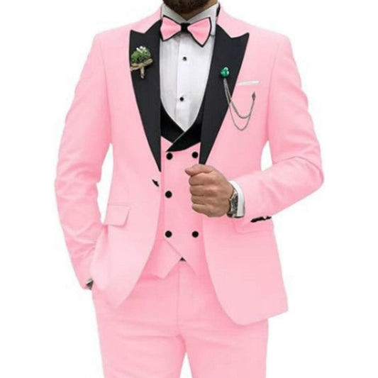 Men's Suit Three-piece Slim Fit Suit Men's Formal Suit - terrifictrend