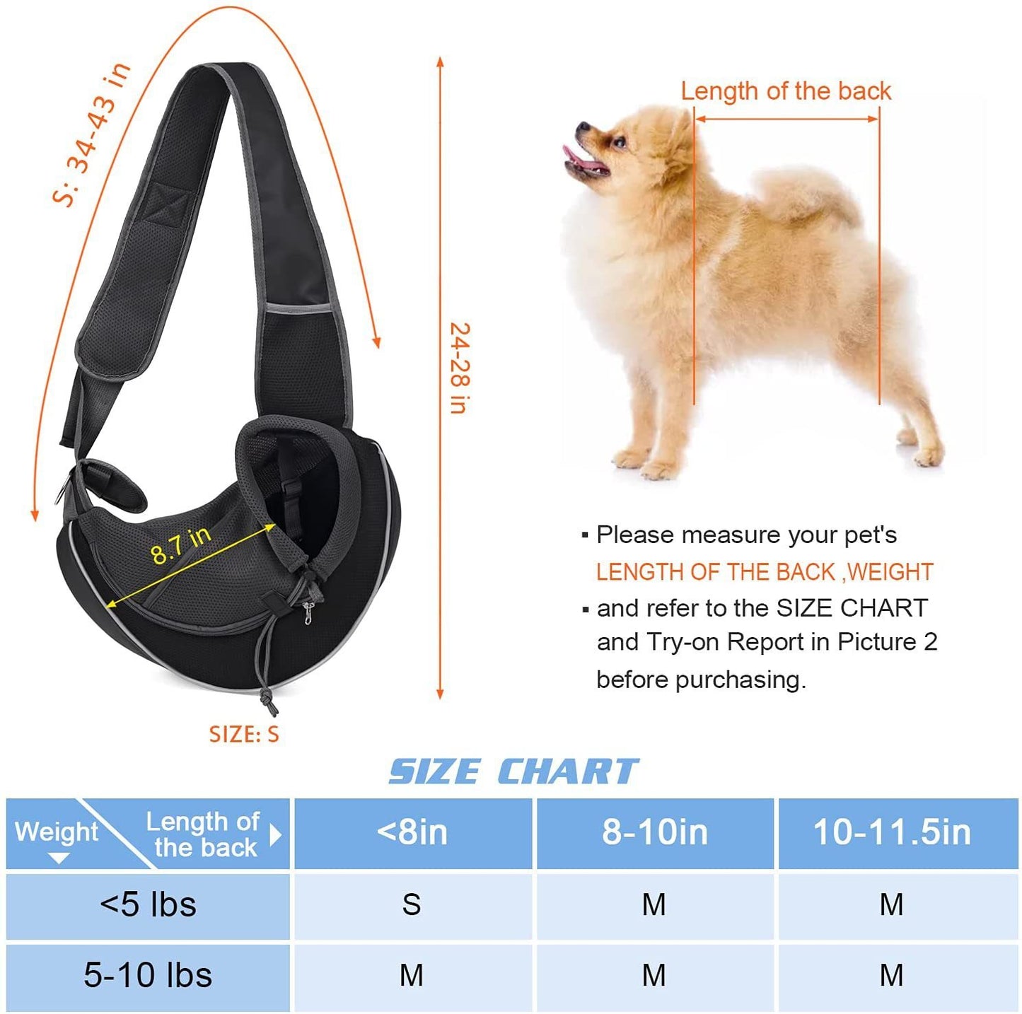 "Portable Crossbody Pet Carrier Bag"