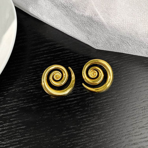 Geometric Rotation 18K Gold Earrings - terrifictrend
