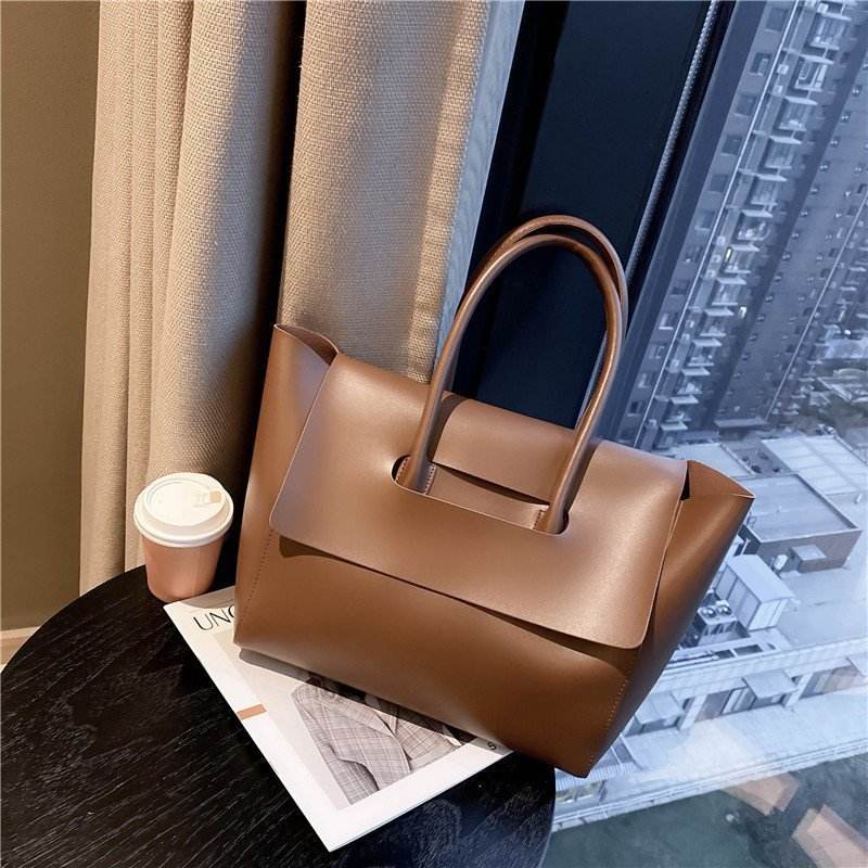 Fashion Women Shoulder Bags Large Capacity Handbags Simple Retro Tote Bags Solid Color Famous Brand High Quality Bags - terrifictrend
