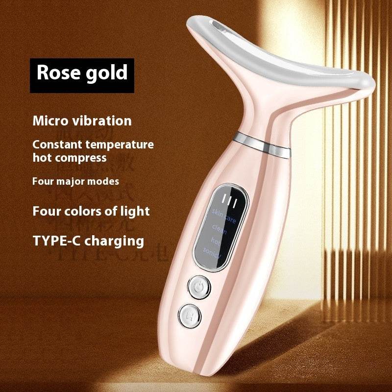 Neck Beauty Instrument Charging Color Light V Face Massage Instrument - terrifictrend