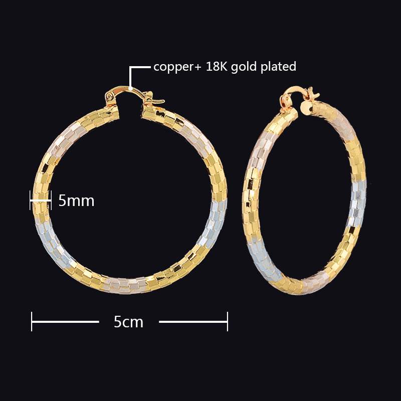 Simple Gold Women's Metal Alloy Earrings - terrifictrend