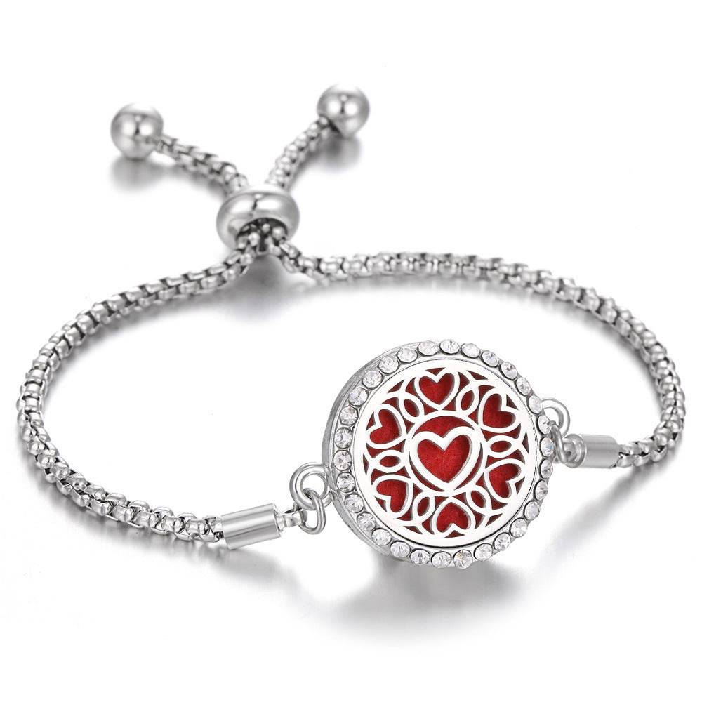 2024 New Kaleidoscope Aromatherapy Bracelet Perfume Essential Oil Diffuser Locket Bracelet Charms Women Aroma Diffuser Jewelry - terrifictrend