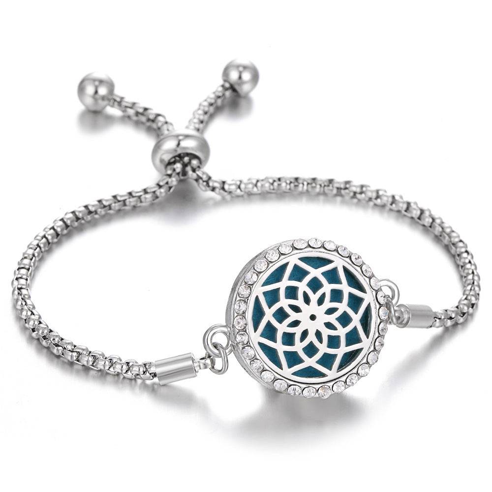 2024 New Kaleidoscope Aromatherapy Bracelet Perfume Essential Oil Diffuser Locket Bracelet Charms Women Aroma Diffuser Jewelry - terrifictrend