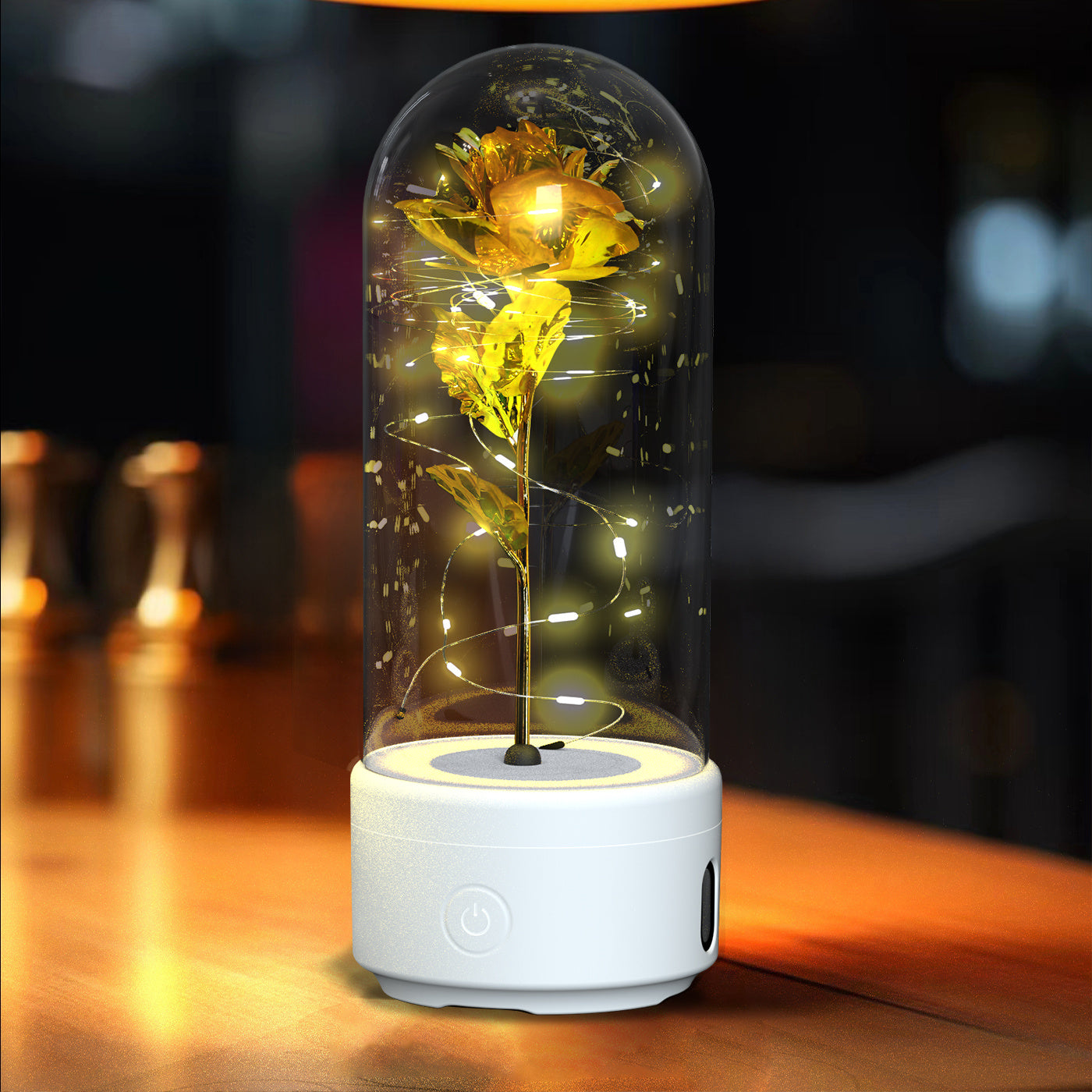 "2-in-1 Rose LED Light Speaker"