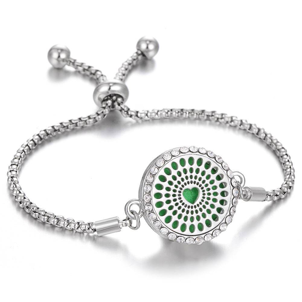 2024 New Kaleidoscope Aromatherapy Bracelet Perfume Essential Oil Diffuser Locket Bracelet Charms Women Aroma Diffuser Jewelry - terrifictrend