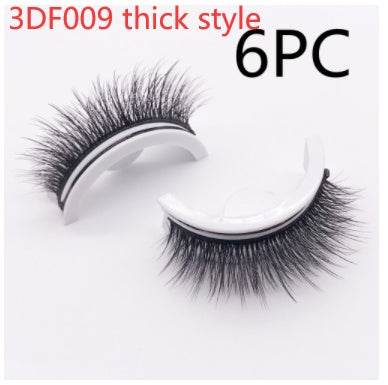 Reusable 3D Mink Lashes Natural False Eyelashes Self Adhesive Fake Glue Free Makeup Eyelash Extension Silk - terrifictrend