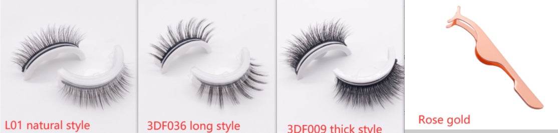 Reusable 3D Mink Lashes Natural False Eyelashes Self Adhesive Fake Glue Free Makeup Eyelash Extension Silk - terrifictrend