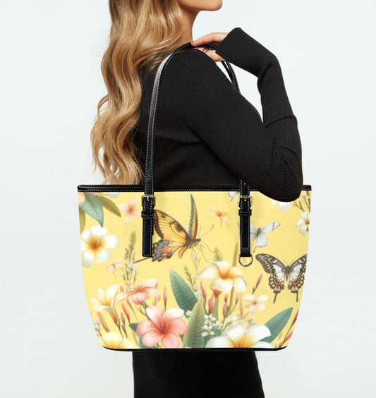 Custom Tote Hand Shoulder Bag 12 X 15 Spring Yellow Mixed Flowers Floral NEW Terrifictrend