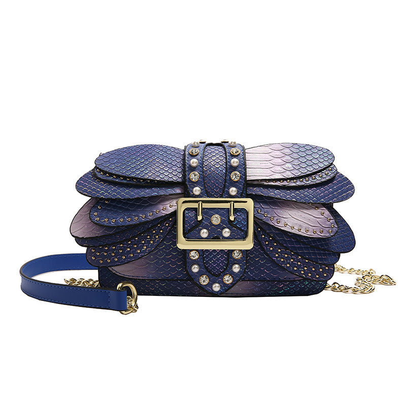 Studded Chain Shoulder Crossbody Bag Cj