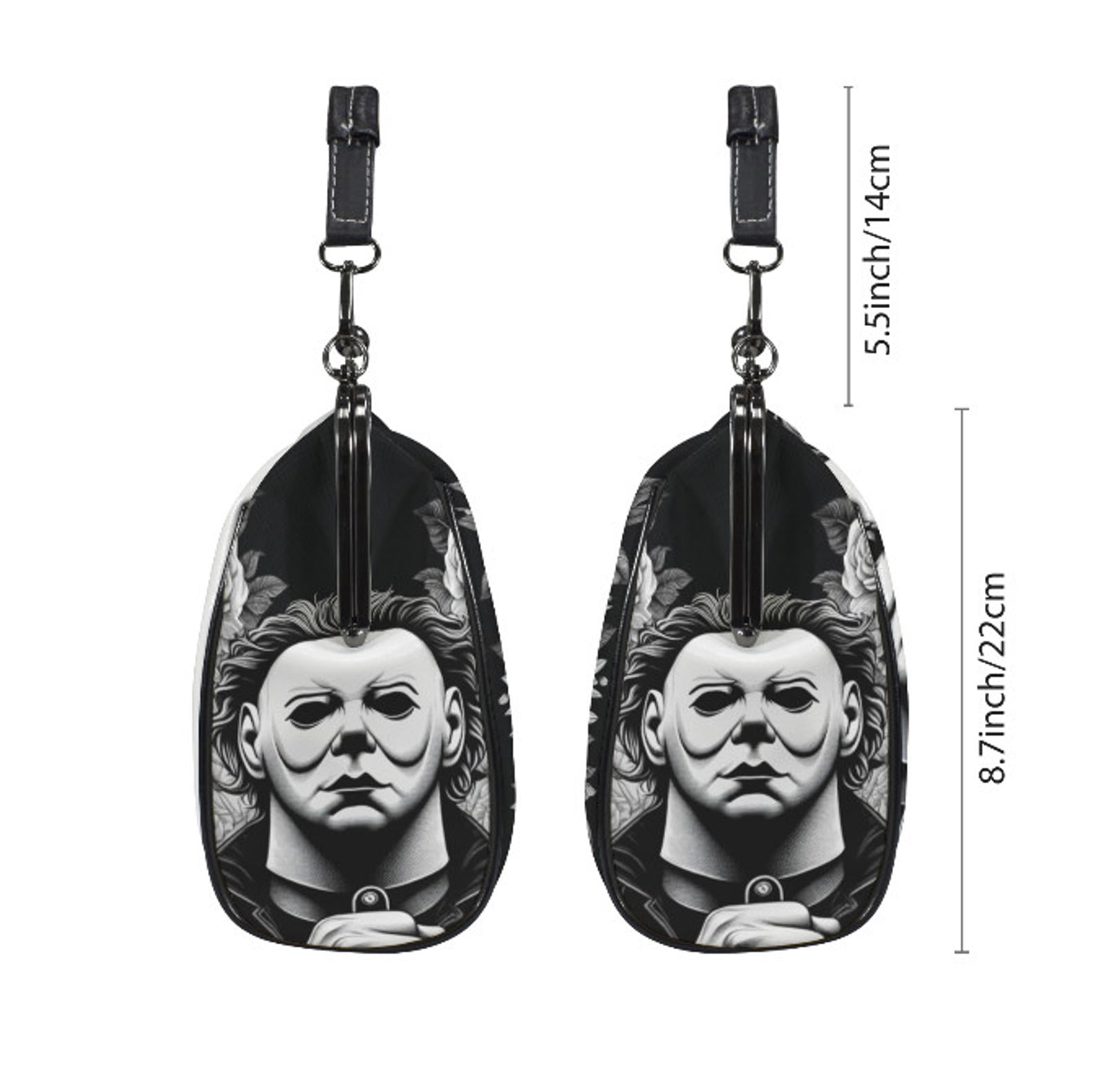 Horror Movie Halloween Floral Michael Myers Shoulder Cross Body Bag Satchel NEW Kisslock