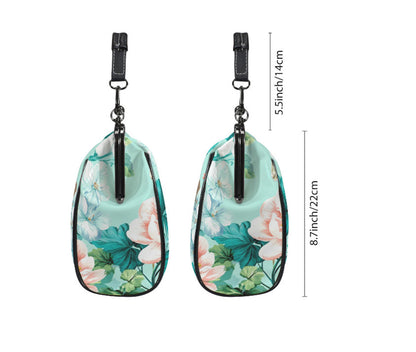 Spring Bunny Rabbit  Garden Flowers Shoulder Cross Body Bag Satchel Mother's Day Kisslock