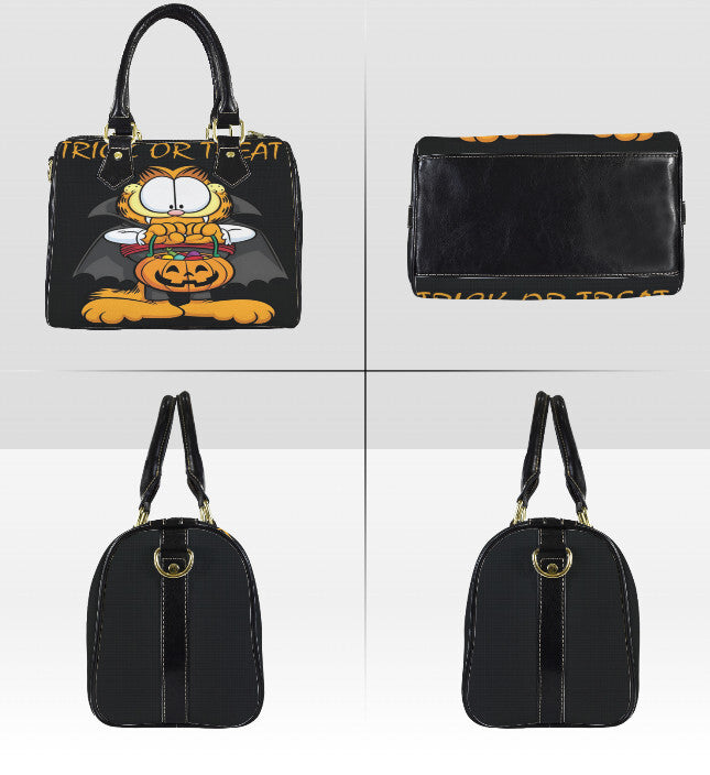 Garfield the Cat Trick Treat Dracula Halloween SATCHEL Cross Body Bag 10" x 8" Terrifictrendny