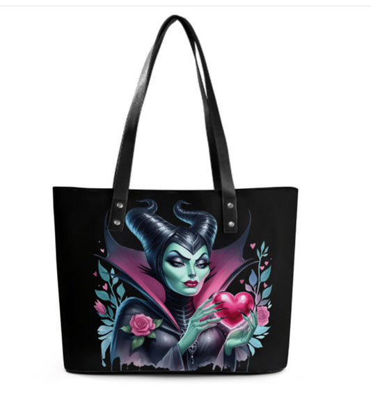 Tote Hand Shoulder Bag 12 X 15 Maleficent Disney Mistress Evil Valentine's Day Terrifictrend