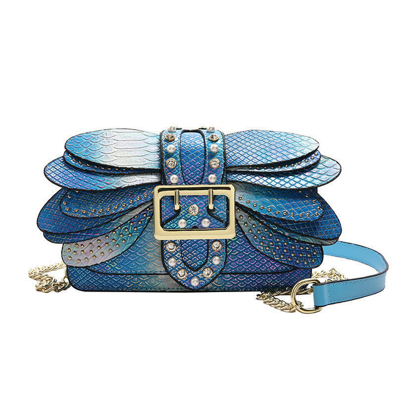 Studded Chain Shoulder Crossbody Bag Cj