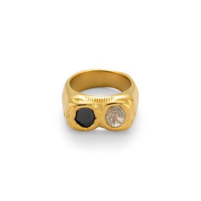 "18K Gold Plated Zircon Ring"