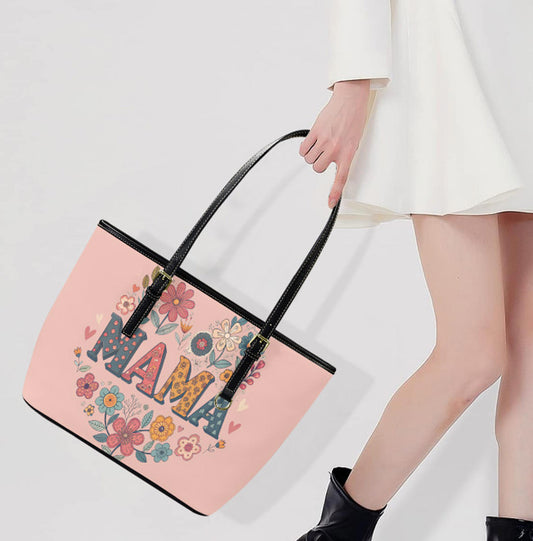 Custom Tote Hand Shoulder Bag 12 X 15 Spring Happy Mothers Day Flowers Mom Mama Terrifictrend