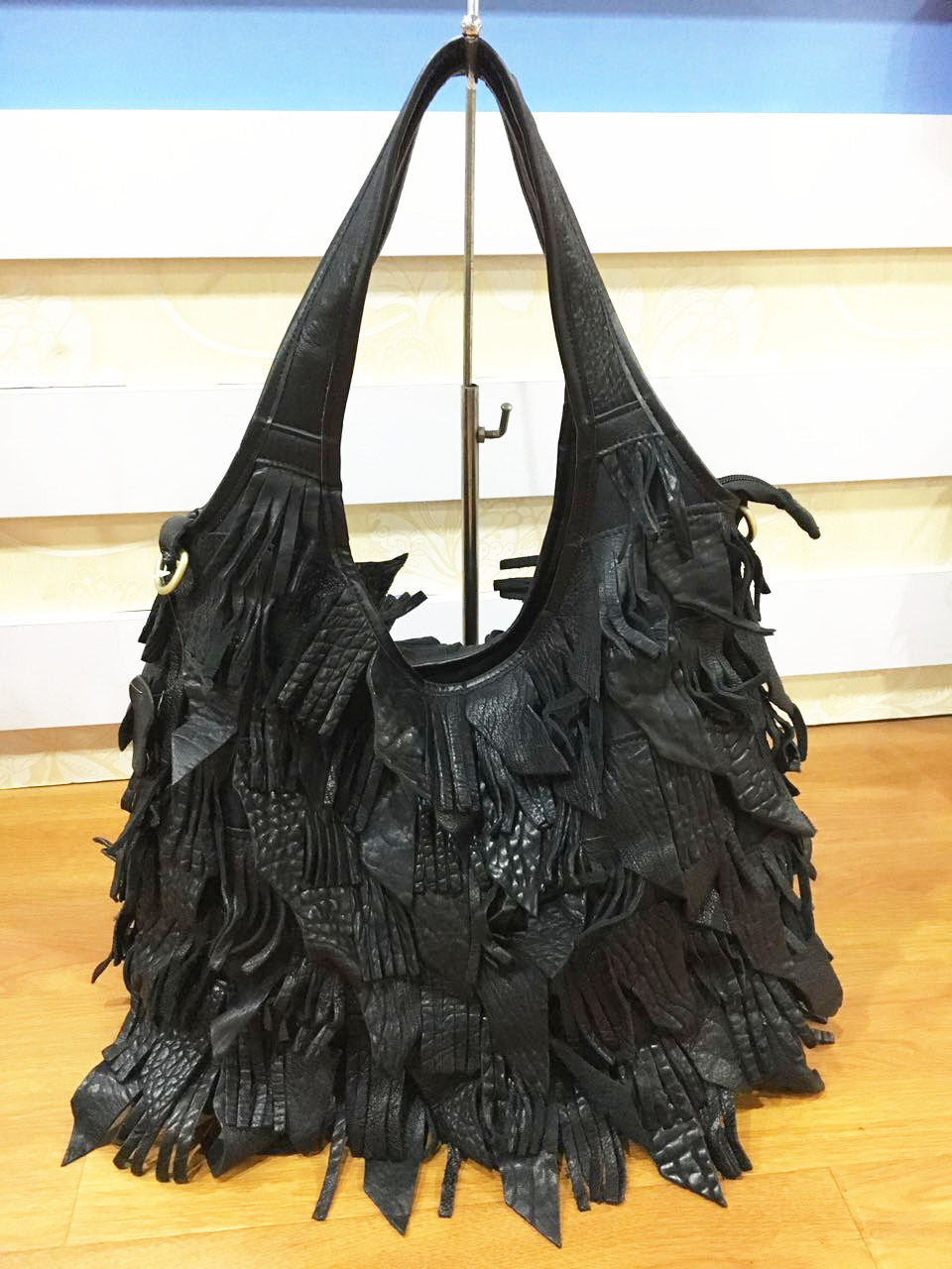Leather Handbags Cowhide Bags Shoulder Messenger Bag Color Matching Cj