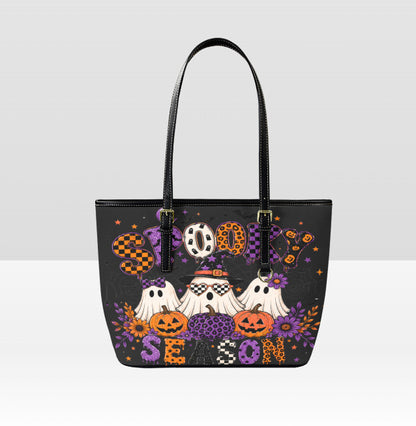 Custom Tote Hand Shoulder Bag 12 X 15 Fall Halloween Ghost Trio Spooky Season Terrifictrend